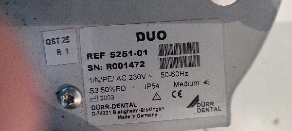 Compresseur dentaire Duo Dürr Dental
